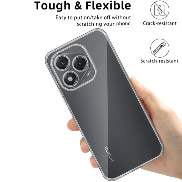 Силиконов калъф Techsuit за Huawei Honor 400 Lite, Прозрачен 2