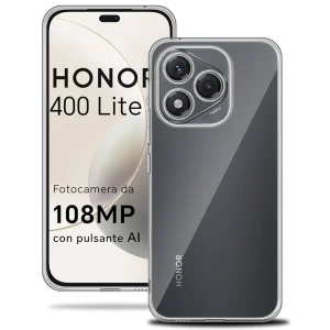 Силиконов калъф Techsuit за Huawei Honor 400 Lite, Прозрачен