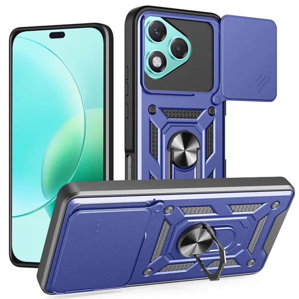 Shockproof Case Techsuit CamShield for Huawei Honor 400 Lite, Blue 1