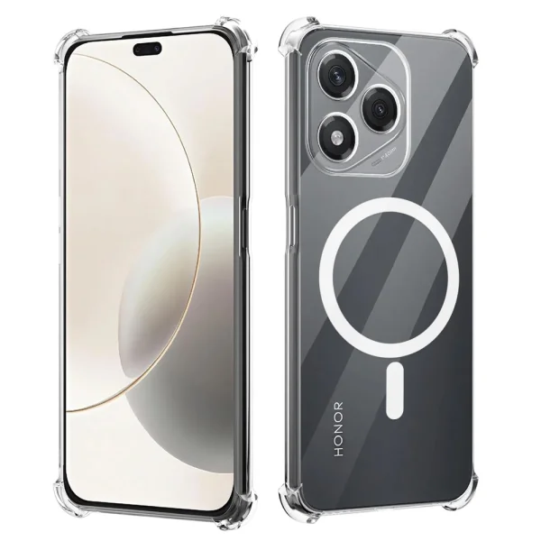 Силиконов калъф Techsuit MagSF Pro за Honor 400 Lite, Прозрачен 2