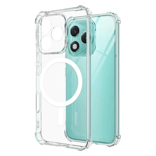 Силиконов калъф Techsuit MagSF Pro за Honor 400 Lite, Прозрачен 1
