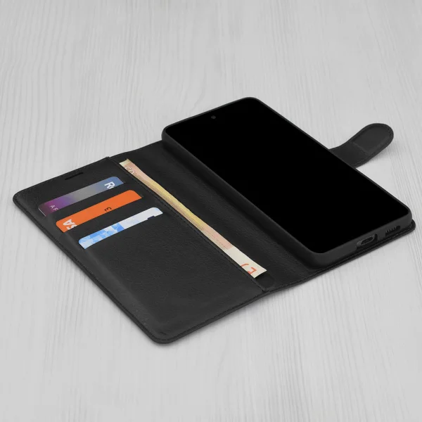 Калъф тефтер Techsuit Leather Folio за Xiaomi 15 Ultra, Черен 2