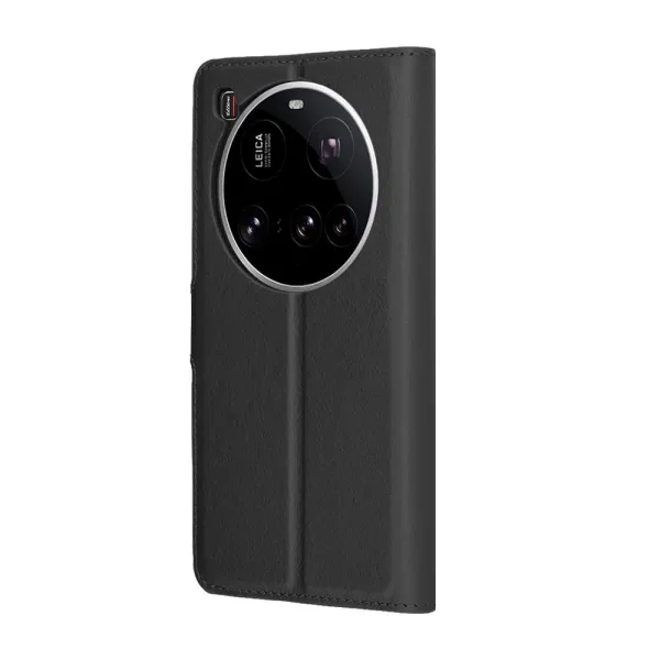 Калъф тефтер Techsuit Leather Folio за Xiaomi 15 Ultra, Черен 5