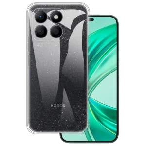 Силиконов калъф Techsuit SparkleSkin за Honor X8c, Прозрачен