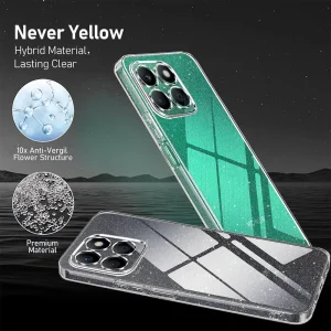 Силиконов калъф Techsuit SparkleSkin за Honor X8c, Прозрачен 3