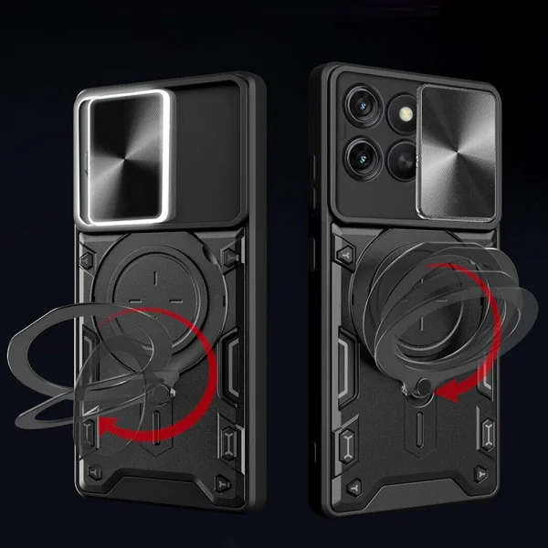 Удароустойчив калъф Techsuit Camguard pro за Honor X8c, Черен 3