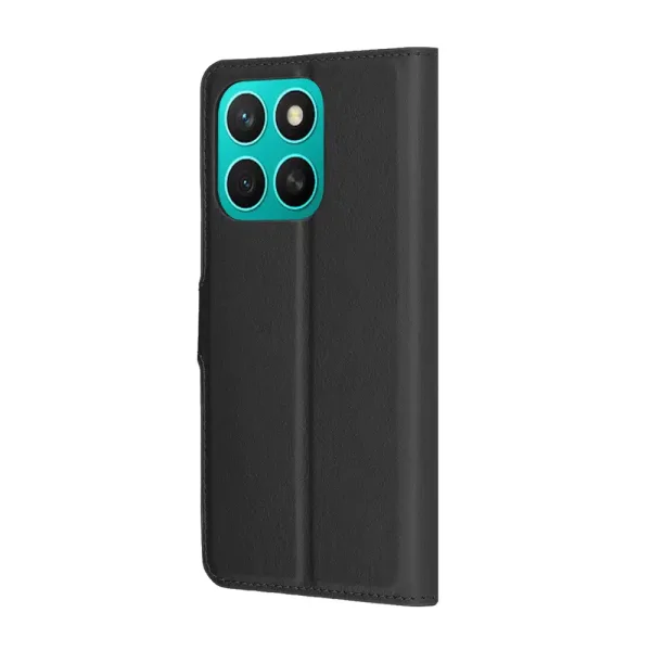 Techsuit Leather Folio Flip Case for Honor X8c, Black 5