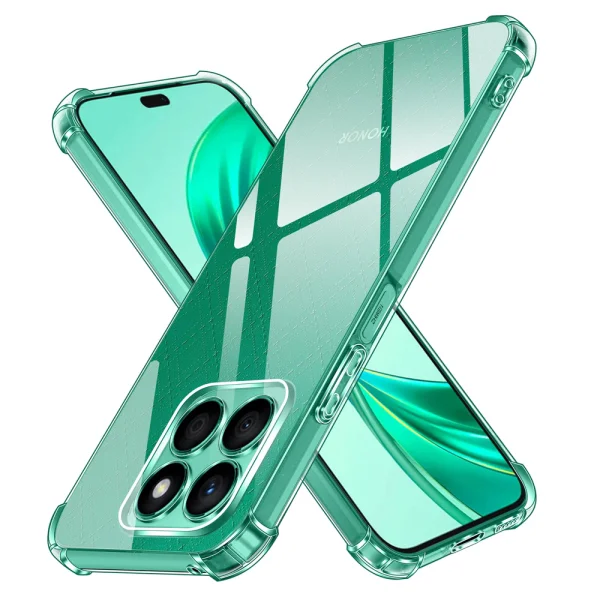 Techsuit Shockproof Silicone Case for Honor X8c, Transparent 1