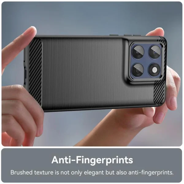 Силиконов Калъф Techsuit Carbon Fibre Brushed за Motorola Edge 60 / Edge 60 Fusion, Черен 3