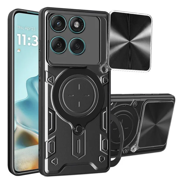Удароустойчив калъф Techsuit Camguard pro за Motorola Edge 60 / Edge 60 Fusion, Черен 1