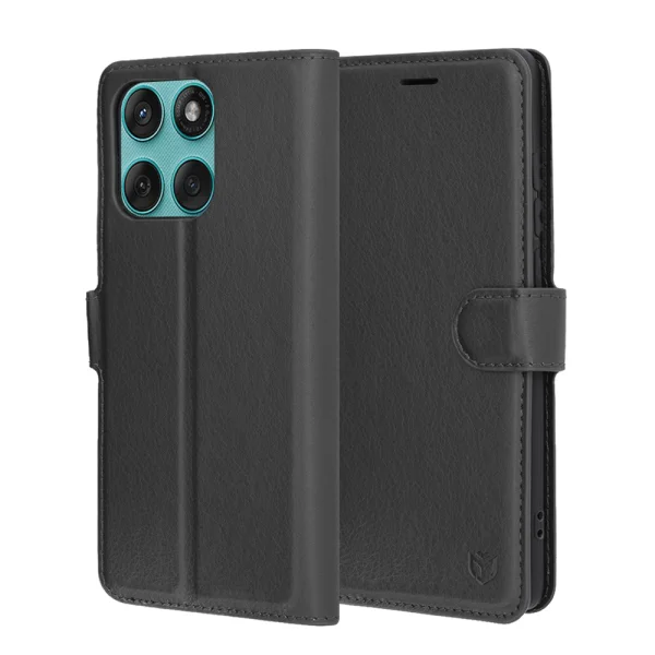 Калъф тефтер Techsuit Leather Folio за Motorola Edge 60 / Edge 60 Fusion, Черен 5