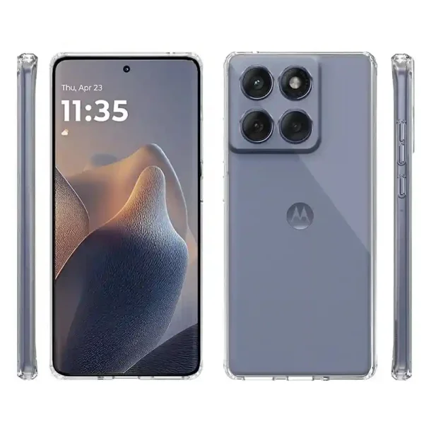 Techsuit Silicone Case for Motorola Edge 60 / Edge 60 Fusion, Transparent 2