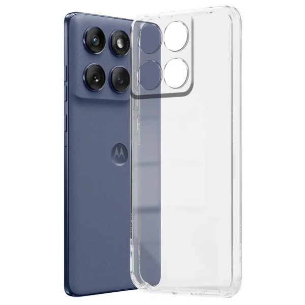 Techsuit Silicone Case for Motorola Edge 60 / Edge 60 Fusion, Transparent 3
