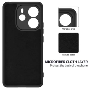 Silicone case Lite Strap for Xiaomi Redmi Note 14 4G, Black 6