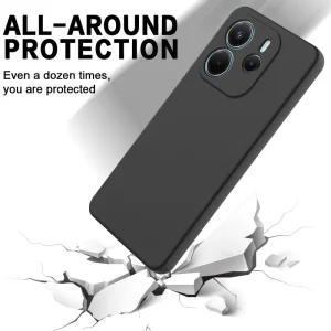 Silicone case Lite Strap for Xiaomi Redmi Note 14 4G, Black 3