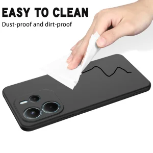 Silicone case Lite Strap for Xiaomi Redmi Note 14 4G, Black 5