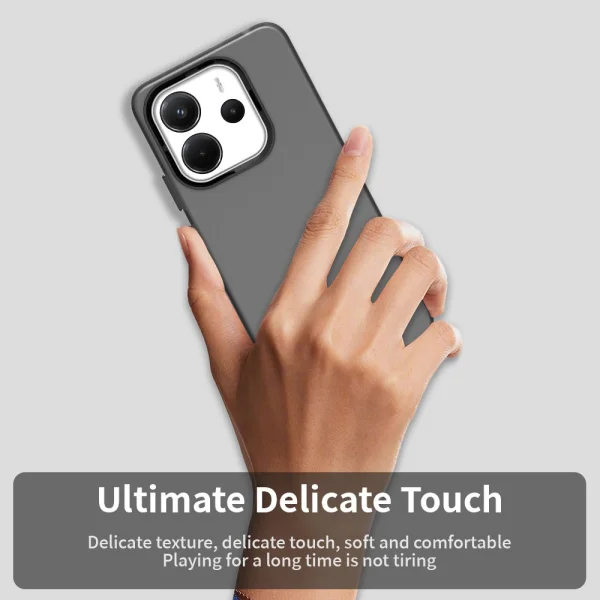 Shockproof Matt Case for Xiaomi Redmi Note 14 4G, Black 6