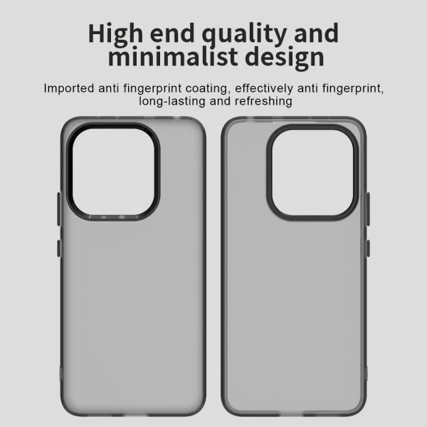 Shockproof Matt Case for Xiaomi Redmi Note 14 4G, Black 3