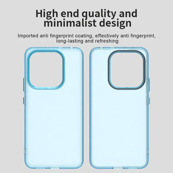 Shockproof Matt case for Xiaomi Redmi Note 14 4G, Blue 3