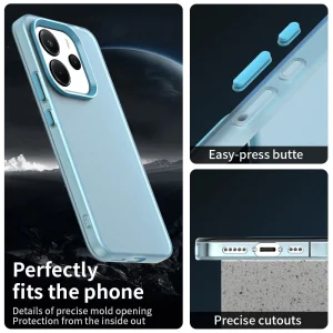 Shockproof Matt case for Xiaomi Redmi Note 14 4G, Blue 4