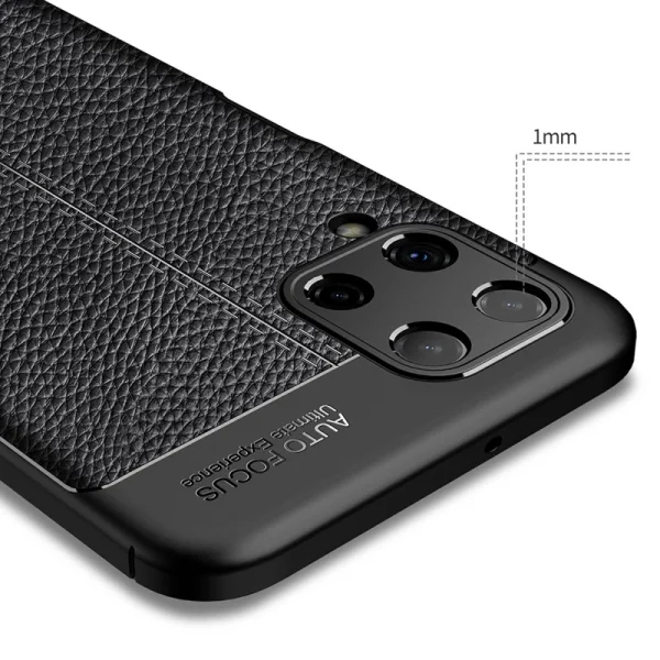 Силиконов калъф Litchi за Samsung Galaxy A22 4G, Черен 4