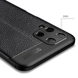 Силиконов калъф Litchi за Samsung Galaxy A22 4G, Черен 4