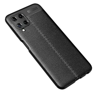 Силиконов калъф Litchi за Samsung Galaxy A22 4G, Черен 3