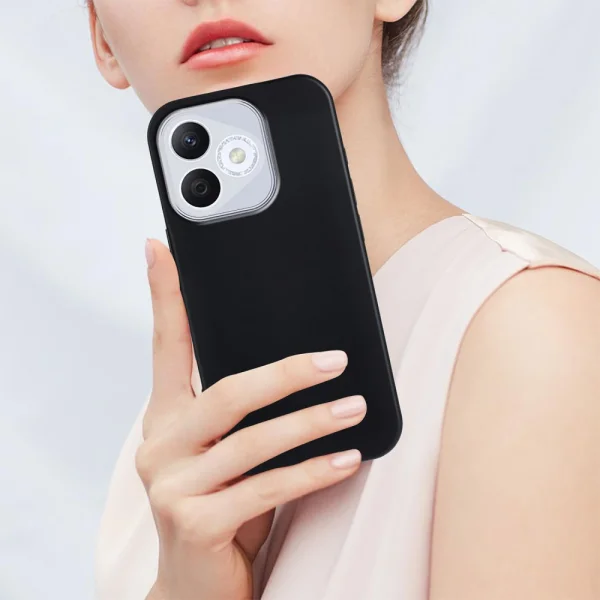 Soft Matte Silicone Case for Huawei Honor 400 Lite, Black 5