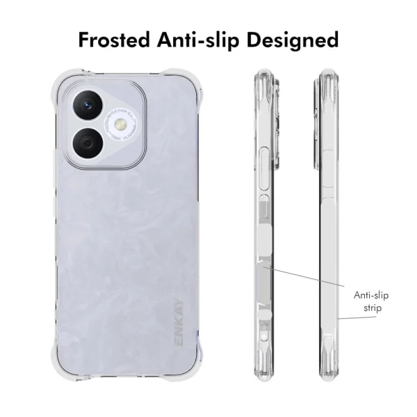 ENKAY Anti-Drop Silicone Case for Huawei Honor 400 Lite, Transparent 4