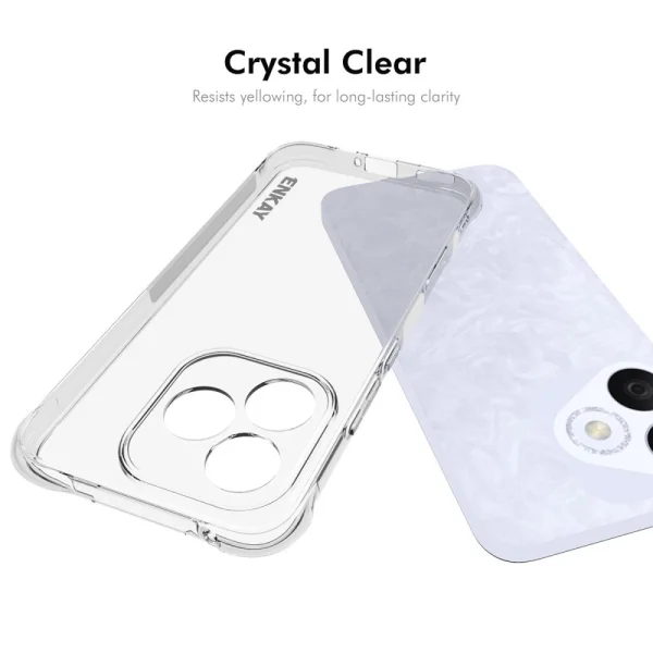 ENKAY Anti-Drop Silicone Case for Huawei Honor 400 Lite, Transparent 5