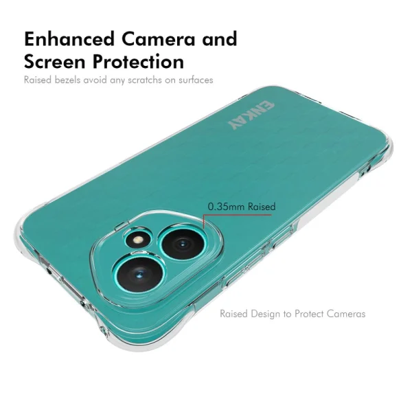 Силиконов калъф ENKAY Anti-Drop за Huawei Honor 400, Прозрачен 5