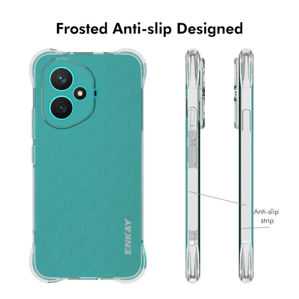 Силиконов калъф ENKAY Anti-Drop за Huawei Honor 400, Прозрачен 2
