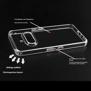 Удароустойчив калъф Drop-resistant за Nothing Phone (3a), Прозрачен 4