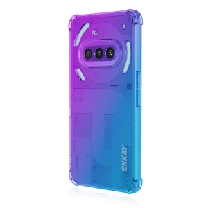 Силиконов калъф Anti Shock Enkay за Nothing Phone (3a), Лилав-син