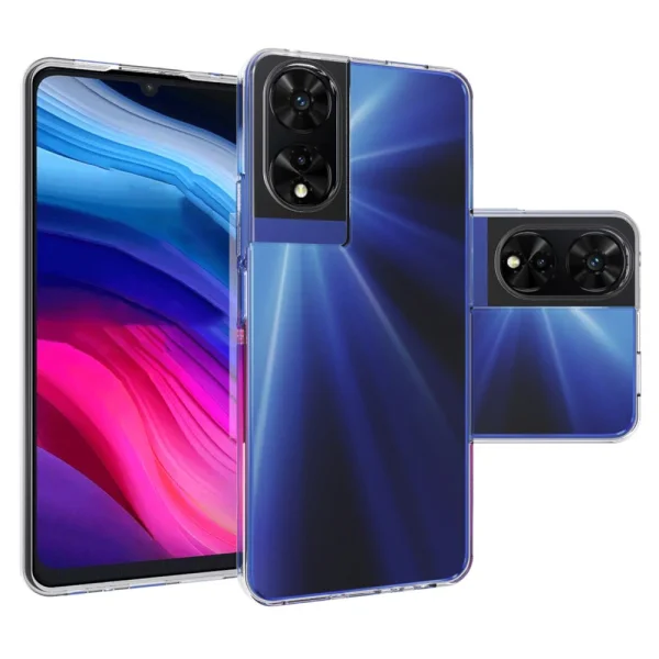 Силиконов калъф за TCL 505, Прозрачен 4