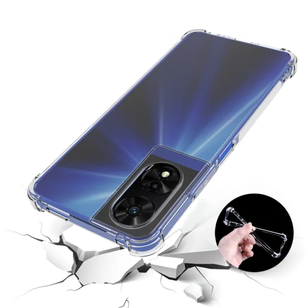 Силиконов калъф Anti Shock за TCL 505, Прозрачен 2