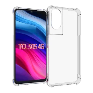 Силиконов калъф Anti Shock за TCL 505, Прозрачен
