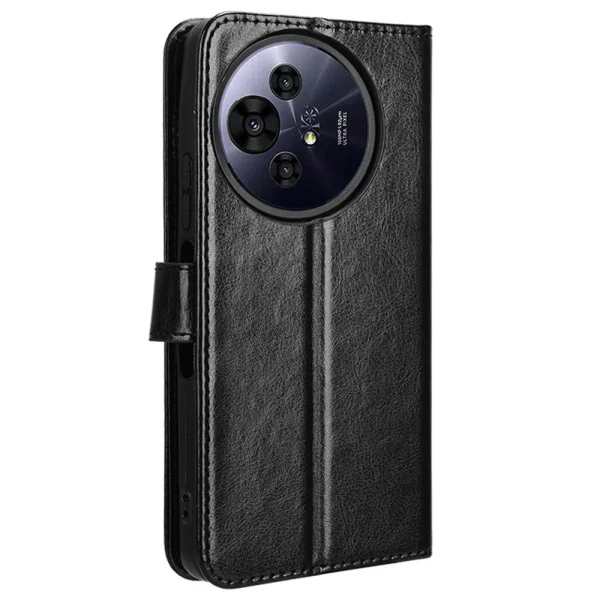 Crazy Horse Wallet Case for TCL 50 Pro Nxtpaper 5G, Black 6