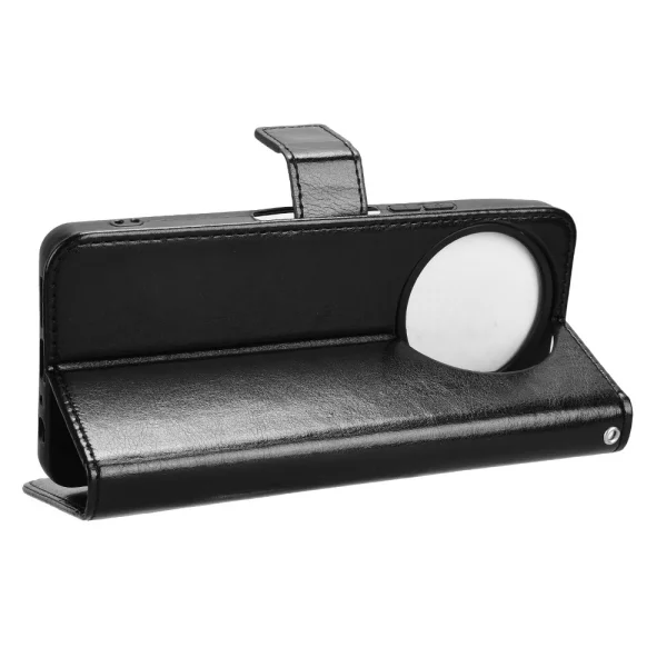 Crazy Horse Wallet Case for TCL 50 Pro Nxtpaper 5G, Black 3
