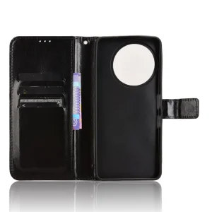 Crazy Horse Wallet Case for TCL 50 Pro Nxtpaper 5G, Black 4