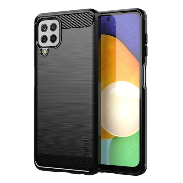 Силиконов Калъф MOFI Carbon Fiber за Samsung Galaxy A22 4G, Черен 1