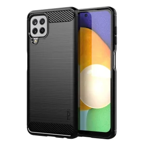 Силиконов Калъф MOFI Carbon Fiber за Samsung Galaxy A22 4G, Черен