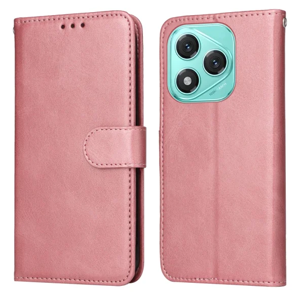 Wallet Stand Leather Book Case for Honor 400 Lite, Pink 1