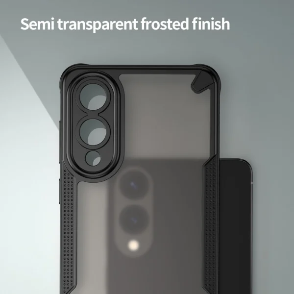 Удароустойчив калъф Frosted за Samsung Galaxy S25 Edge, Черен 6
