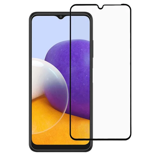 Стъклен Протектор Full Glue за Samsung Galaxy A22 4G, Черен 1