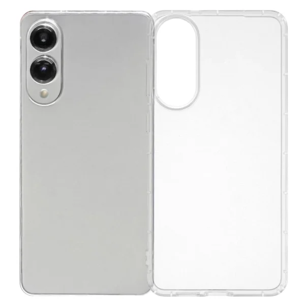 Silicone Case for Samsung Galaxy S25 Edge, Transparent 1