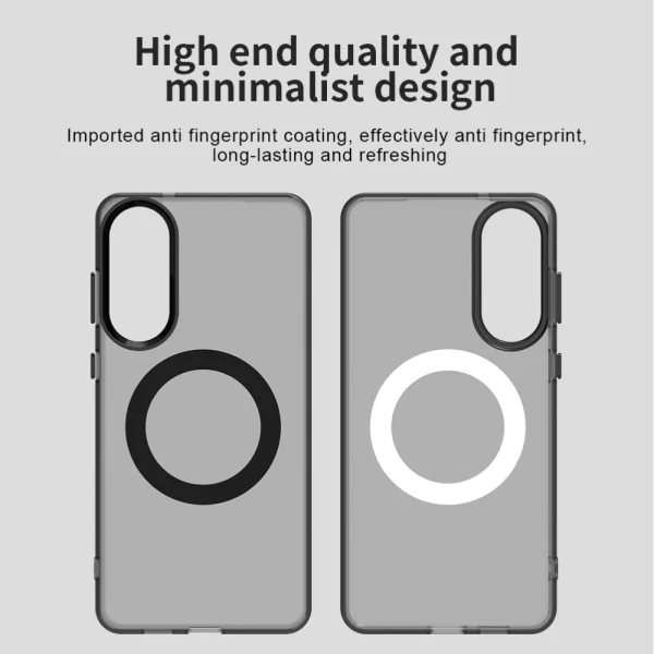 Удароустойчив калъф MagSF Matte Anti Drop за Samsung Galaxy S25 Edge, Черен 6