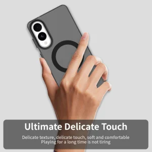 Удароустойчив калъф MagSF Matte Anti Drop за Samsung Galaxy S25 Edge, Черен 5