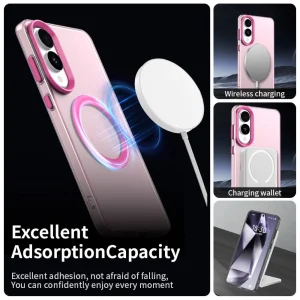 Shockproof case MagSF Matte Anti Drop for Samsung Galaxy S25 Edge, Pink 3