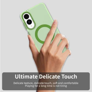 Удароустойчив калъф MagSF Matte Anti Drop за Samsung Galaxy S25 Edge, Зелен 5